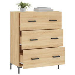 Berkfield Classic Sideboard Sonoma Oak 69.5X34X90 Cm Engineered Wood - thumbnail 4