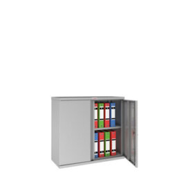 Phoenix Safe Company Phoenix Scl Series Scl0891Ggk 2 Door 1 Shelf Steel Storage Cupboard In Grey With Key Lock - thumbnail 4