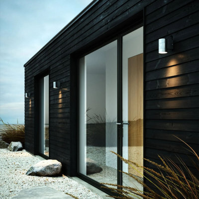 Nordlux Tin Outdoor Galvanized Steel Wall Light Coastal/marine Safe Silver,mains - image 1
