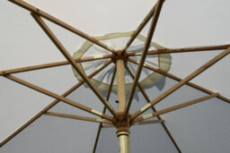 Garden Market Place The Garden Marketplace Premium 3M Hardwood Garden Parasol Umbrella Cream - thumbnail 5