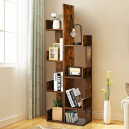 8 Tier Bookcase Multipurpose Bookshelf 8 Layer Freestanding Bookcase - thumbnail 3
