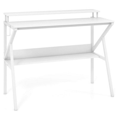 Saving Computer Desk Home Office Desk-White - image 1