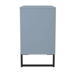 Ancona Matt Denim Blue 3 Drawer Chest (H)678mm (W)765mm (D)395mm - thumbnail 4