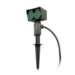 Luminosa Lighting Luminosa Garten Outdoor Plug On Spike Black Ip44 - thumbnail 1