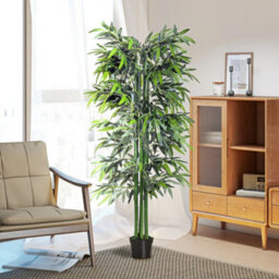 Artificial Bamboo Tree Plant Greenary In A Pot 1.8M For Home - thumbnail 6