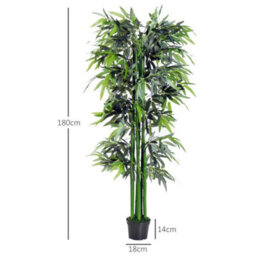 Artificial Bamboo Tree Plant Greenary In A Pot 1.8M For Home - thumbnail 2