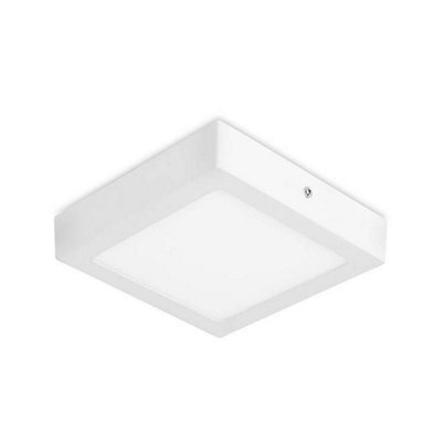 Luminosa Lighting Luminosa Easy Led Flush Surface Mounted Ceiling Light Matt White 12Cm 580Lm 6000K