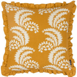 Paoletti Montrose Floral Cotton Fringed Cushion Cover - thumbnail 1