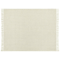 Beliani Bedspread Bere Cotton 150 X 200 Cm Off-White - thumbnail 4