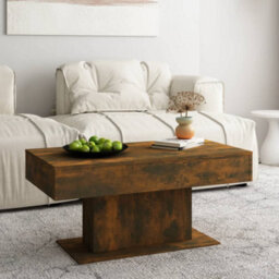 Vidaxl Coffee Table Smoked Oak 96X50X45 Cm Engineered Wood - thumbnail 1
