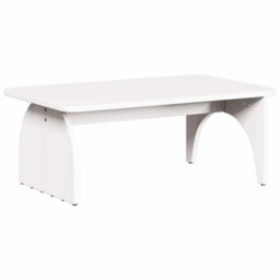Berkfield Coffee Table White 80 X 50 X 31 Cm Solid Pine Wood - thumbnail 2