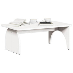 Berkfield Coffee Table White 80 X 50 X 31 Cm Solid Pine Wood - thumbnail 3