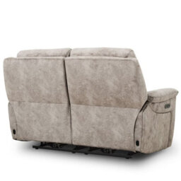 Xample Oscar Grey Fabric Large 2 Seater Power Reclining Sofa With Power Headrests, Usb & Usb-C Ports, Pocket Sprung Foam Cushions - thumbnail 6