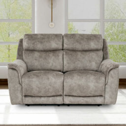 Xample Oscar Grey Fabric Large 2 Seater Power Reclining Sofa With Power Headrests, Usb & Usb-C Ports, Pocket Sprung Foam Cushions - thumbnail 3