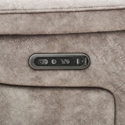 Xample Oscar Grey Fabric Large 2 Seater Power Reclining Sofa With Power Headrests, Usb & Usb-C Ports, Pocket Sprung Foam Cushions - thumbnail 4