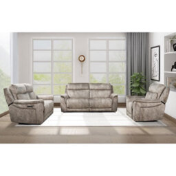 Xample Oscar Grey Fabric Large 2 Seater Power Reclining Sofa With Power Headrests, Usb & Usb-C Ports, Pocket Sprung Foam Cushions - thumbnail 8