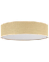 Beliani Boho Ceiling Lamp Natural Paper Wicker 60Cm Flush Mount - Warm Light For Bedroom And Lounge - thumbnail 2