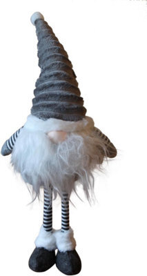 Garden Market Place Large Christmas Cute Standing Groovikert Gonk Figure In Grey - 53Cms Tall Gonk - image 1