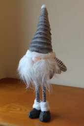 Garden Market Place Large Christmas Cute Standing Groovikert Gonk Figure In Grey - 53Cms Tall Gonk - thumbnail 2