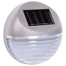 Solar Fence Lights Outdoor Wireless Led Garden Lights Weatherproof Wall Step Gutter Lamps Silver 4 Pack - thumbnail 3