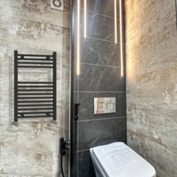 ARKO BATHROOM Arko Towel Radiator, Heated Towel Rails,wall Mounted Ladder Radiators 600X800mm ,black - thumbnail 4