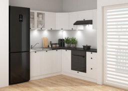 Impact Furniture Kitchen Cabinets 5 Unit Fitted Package 180Cm Set Complete Kitchenette Chalk White Gloss Junona - thumbnail 8