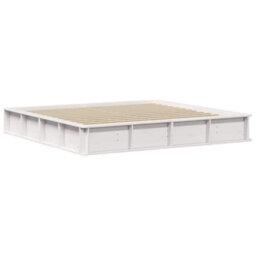 Berkfield Modern With Storage White 200 X 200 Cm Wood