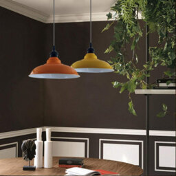 2Pack Orange Lamp Shade 32Cm Ceiling Pendant Lamp Shade Modern Easy Fit Light Shade For Living Room, Bedroom Kitchen - thumbnail 5