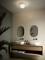 Nordlux Alton Glass Ceiling Light Hand Blown Brass,mains - thumbnail 3