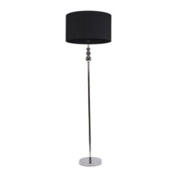 Valuelights Marissa Chrome Stacked Ball Floor Lamp With Black Drum Shade - thumbnail 2