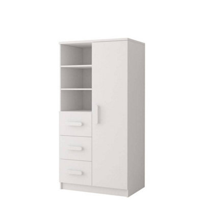 Arte All-White Sideboard Cabinet H1600mm W800mm D400mm - Minimalist Design For Versatile Interiors - image 1