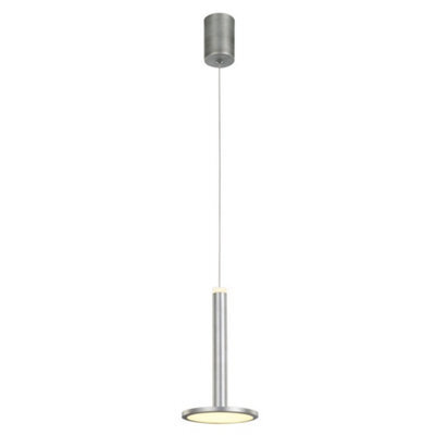 Luminosa Lighting Luminosa Modern Led Hanging Pendant Satin Nickel, Warm White 3000K 415Lm