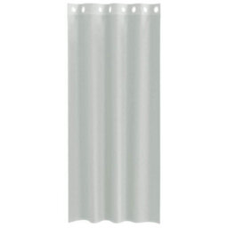 Berkfield Voile Curtains With Grommets 2 Pcs Light Grey 140X245 Cm - thumbnail 4