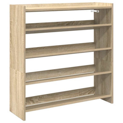 Berkfield Elegant Shoe Rack Sonoma Oak 80X25X81 Cm Engineered Wood - image 1