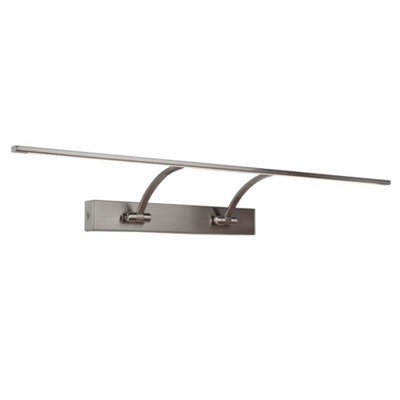 Luminosa Lighting Luminosa Modern Led Wall Lamp Satin Nickel, Warm White 3000K 945Lm