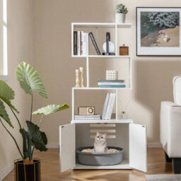 Cat Litter Box Enclosure 142Cm Tall Hidden Cat Washroom Furniture - thumbnail 5