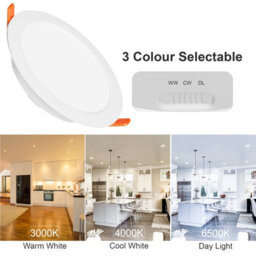 Paul Russells Led Round Panel Ceiling Lights, 6W, 600 Lumens, Ip44, Cct Switchable (3000K/4000K/6500K) - thumbnail 3