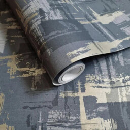 Holden Décor Holden Decor Abstract Geo Navy Wallpaper Metallic Gold Modern Contemporary - thumbnail 2