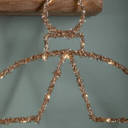 Samuel Alexander 49Cm Battery Powered Light Up Christmas Gold Star Ball With Twinkling Warm White Leds - thumbnail 5