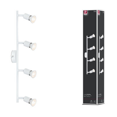 Paulmann 66754 Carolina Spotlight 4-Lamp Max. 4X10 Watts Ceiling Luminaire White Matt Spot Metal Gu10 - image 1