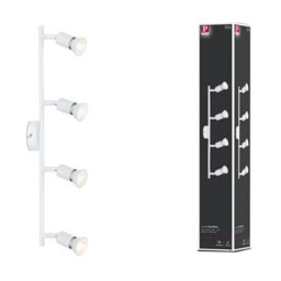 Paulmann 66754 Carolina Spotlight 4-Lamp Max. 4X10 Watts Ceiling Luminaire White Matt Spot Metal Gu10 - thumbnail 1