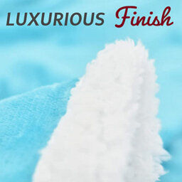 Glamhaus Heated Throw Electric Fleece Over Blanket Sofa Bed Large 160 X 130Cm Scuba Blue - thumbnail 2