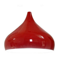 Red Ceiling Light Shade, Vintage Metal 22Cm Cone Shaped Lamp Shades Ceiling Pendant Lightshade For Living Rooms - thumbnail 1