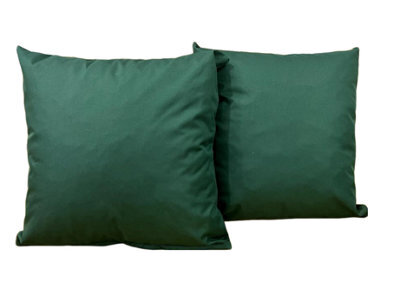 Crescent Waterproof 45X45Cm Green Garden Cushion, Shredded Foam Filled Outdoor Garden Throw Pillow Pack Of 2 - image 1