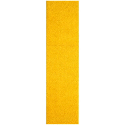 The Rugs Yellow Soft Plain Design Fluffy Shaggy Rugs And Runners High Pile Living Room Kitchen Hallway 380 - image 1