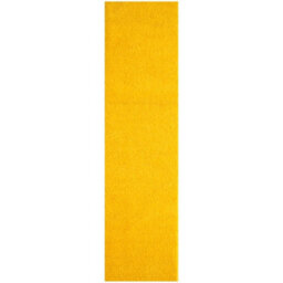 The Rugs Yellow Soft Plain Design Fluffy Shaggy Rugs And Runners High Pile Living Room Kitchen Hallway 380 - thumbnail 1