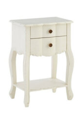Buttercup Farm Loire 2 Drawer Bedside Table - Wood - L30 X W45 X H65 Cm - White - thumbnail 4