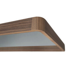 Angel Cerda Elegant Rectangular Walnut Wall Mirror For Modern Interiors - thumbnail 4