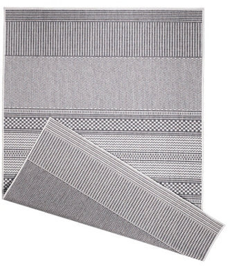 The Rugs Duo Weave Collection Outdoor Rugs In Fine Line Design - image 1