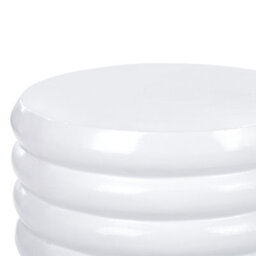 Beliani  Side Table Kikiwa Metal White - thumbnail 4
